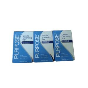 (6) Purpose Gentle Cleansing Bar Soap Hypoallergenic For Sensitive Skin 6 Ounce